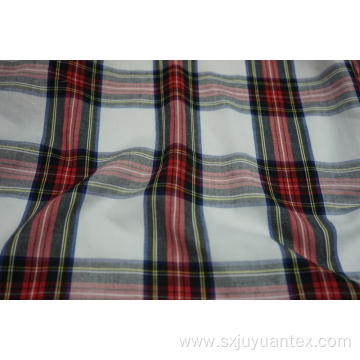 100% Polyester Spun Yarn Dyed Check Fabric